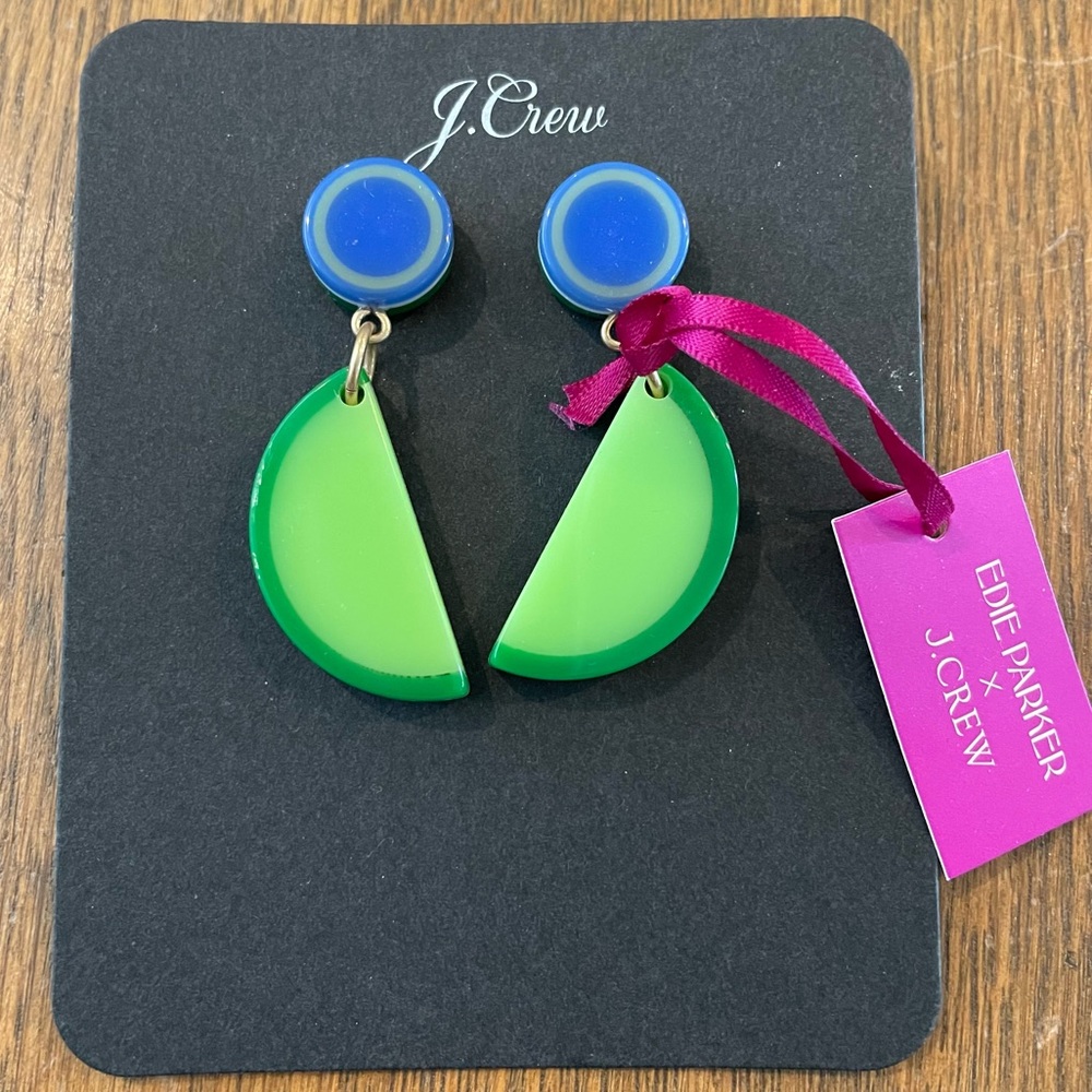Edie Parker x J Crew Lime Wedge Fruit Drop Earrings